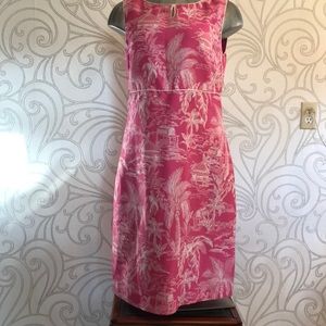 Talbots pink silk dress size 12